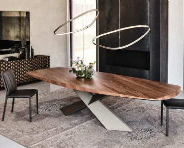 Tavolo con piano in legno Tyron Wood di Cattelan Italia