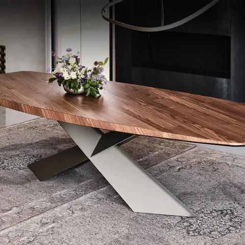 Tavolo con piano in legno Tyron Wood di Cattelan Italia
