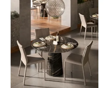 Tavolo rotondo Cuba Keramik Bistrot di Cattelan Italia
