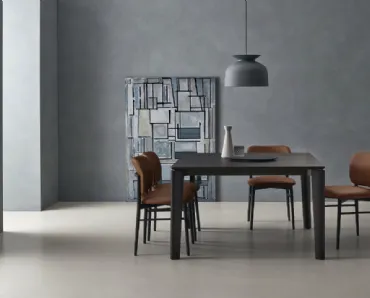 Tavolo Desco in Rovere Carbone di Sangiacomo