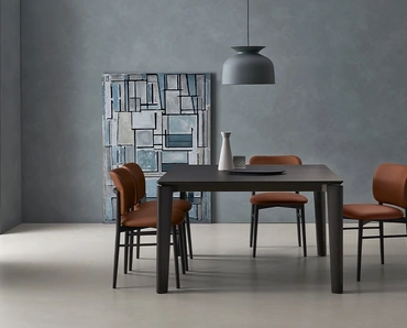 Tavolo allungabile Desco in Rovere Carbone di Sangiacomo