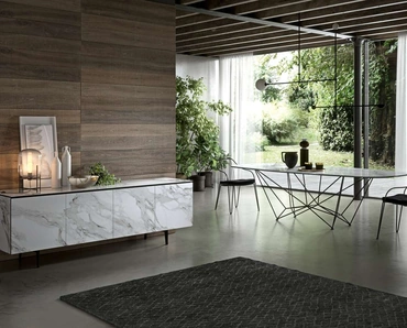 Tavolo Fil8 Fisso in Ceramica di Ozzio
