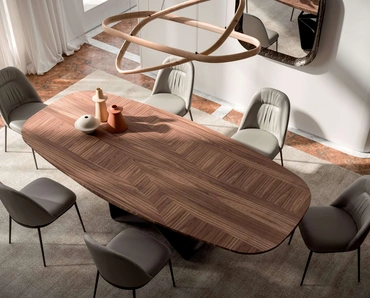 Tavolo Gem in legno di Ozzio