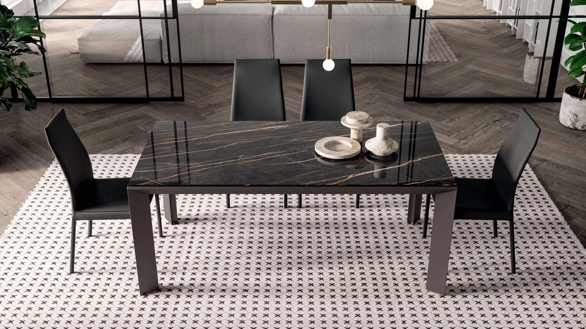 Tavolo rettangolare allungabile Metrò di Ozzio