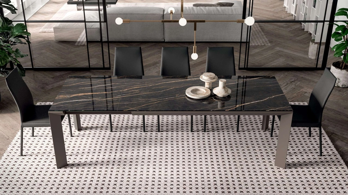 Tavolo rettangolare allungabile Metrò di Ozzio