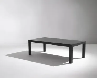 Tavolo rettangolare ML 52 in legno speciale Stone Oak Carbone di Laura Meroni
