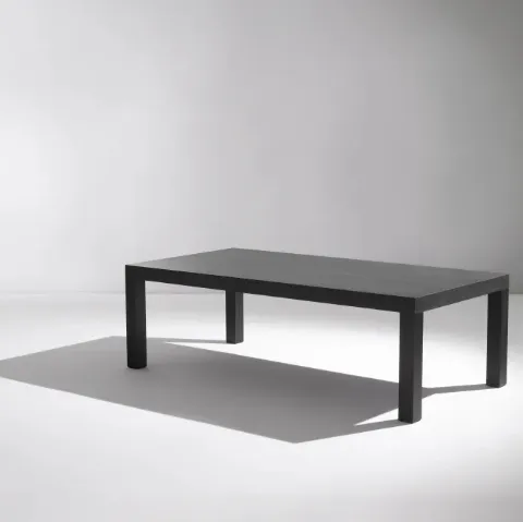 Tavolo rettangolare ML 52 in legno speciale Stone Oak Carbone di Laura Meroni