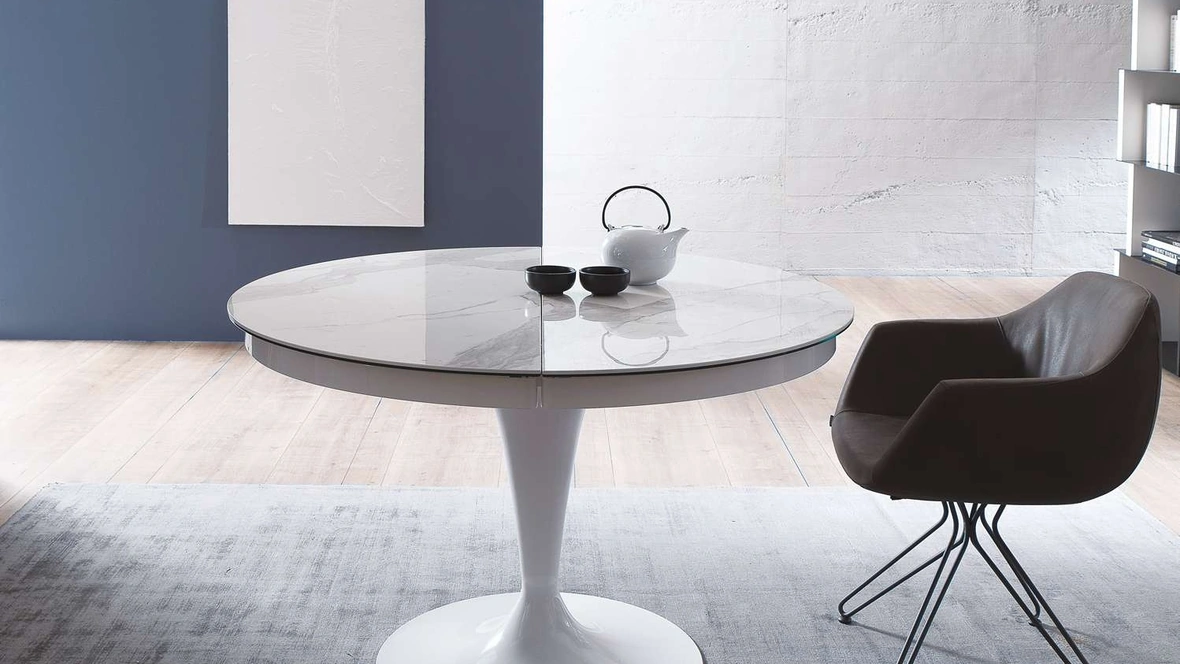 Tavolo rotondo allungabile Eclipse di Ozzio