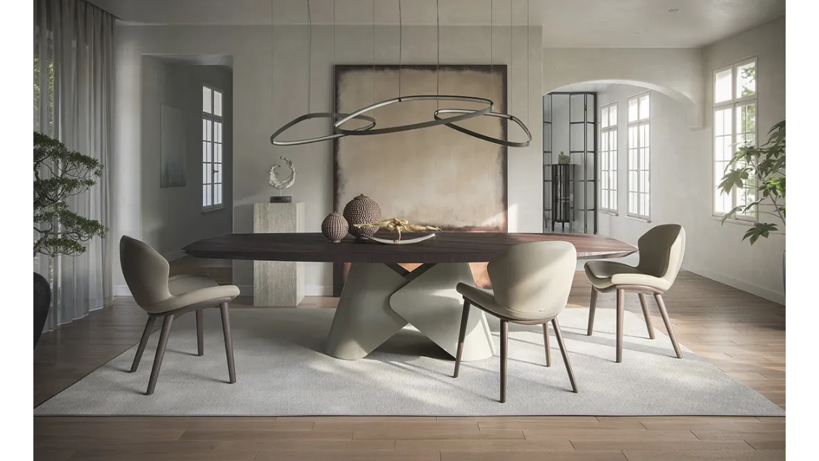 Tavolo Scott Wood di Cattelan Italia