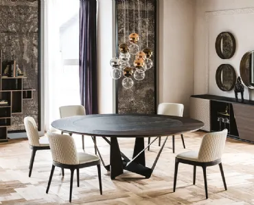 Tavolo Skorpio Ker-Wood Round di Cattelan Italia
