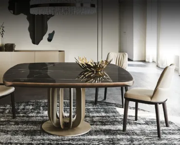 Tavolo in ceramica con piano quadrato con angoli smussati Soho Keramic Premium di Cattelan Italia