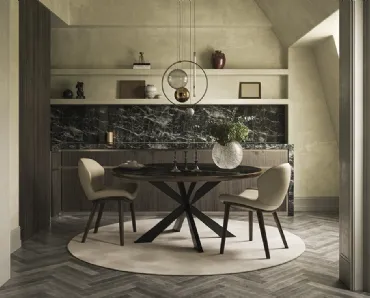 Tavolo Spider Keramik Premium Round di Cattelan Italia