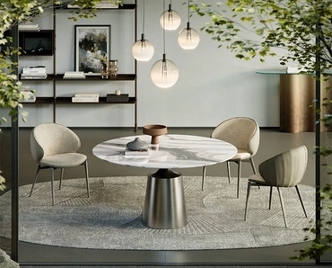 Tavolo rotondo Yoda Marble di Cattelan Italia