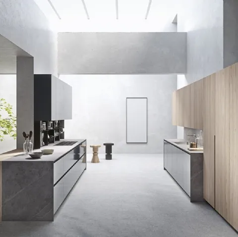 Cucina Design Sistema 22-2 Ambiente 04 i vetro e rovere di Alta Cucine