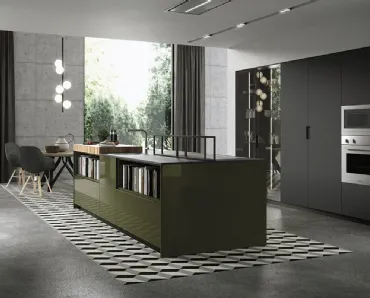 Cucina Design con isola Sistema 22 Ambiente 01 di Alta Cucine