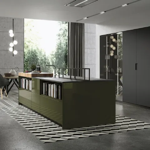 Cucina Design con isola Sistema 22 Ambiente 01 di Alta Cucine