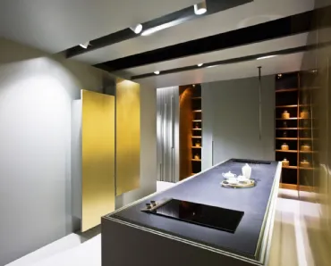 Cucina Design in laccato opaco e top il Lava Stone Bellagio 04 di Laura Meroni