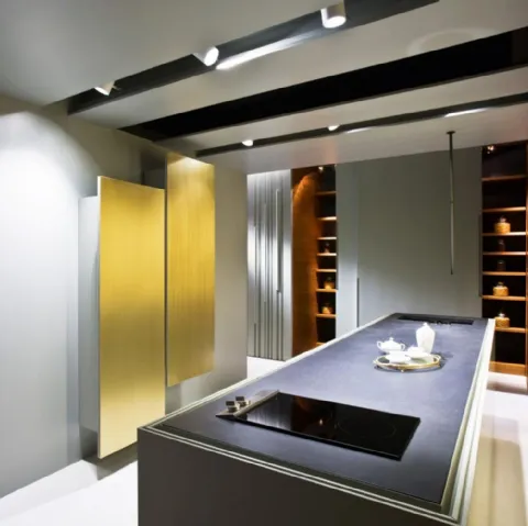 Cucina Design in laccato opaco e top il Lava Stone Bellagio 04 di Laura Meroni