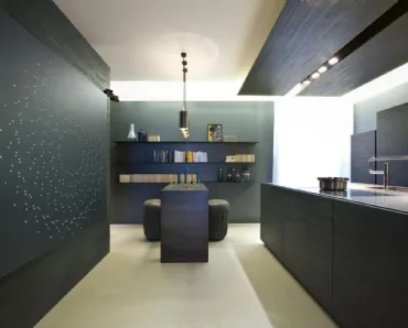 Cucina Design in legno laccato Bellagio 05 di Laura Meroni