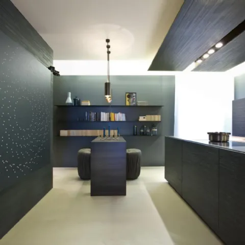 Cucina Design in legno laccato Bellagio 05 di Laura Meroni