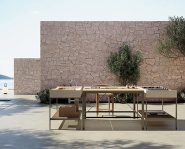 Cucina Design KGarden Outdoor a isola di Ernestomeda