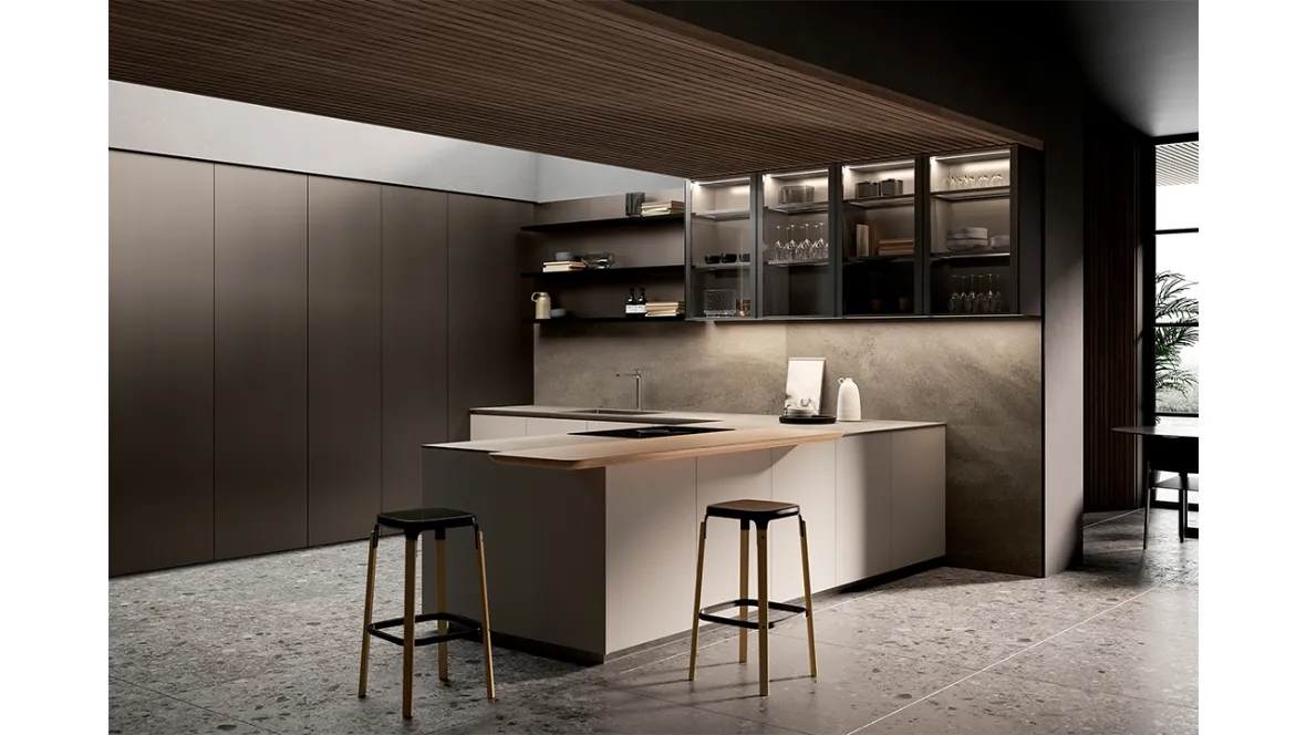 Cucina Design One 03 in Laccato Zero Gloss Limo di Ernestomeda