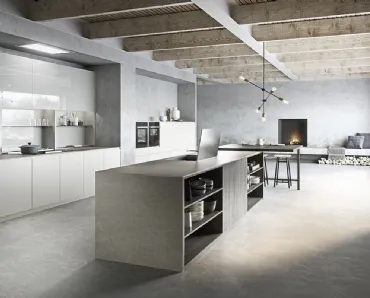 Cucina Design in vetro laccato opaco Sistema 22-2 Ambiente 03 di Alta Cucine