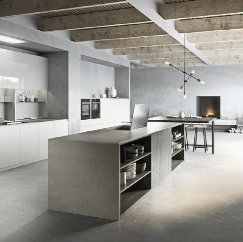 Cucina Design in vetro laccato opaco Sistema 22-2 Ambiente 03 di Alta Cucine