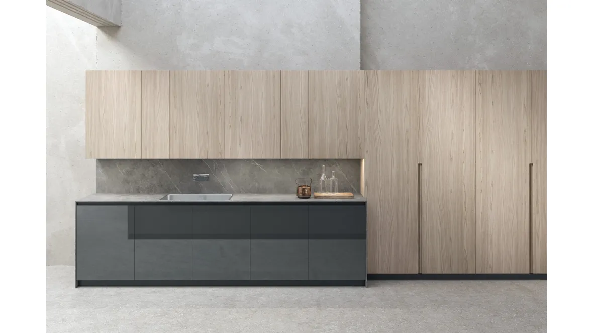 Cucina Design in legno e vetro Sistema 22-2 Ambiente 04 di Alta Cucine