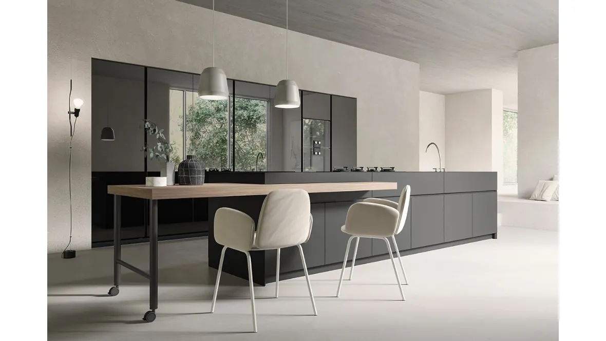 Cucina Design in Fenix opaco Sistema 22-2 Ambiente 07 di Alta Cucine