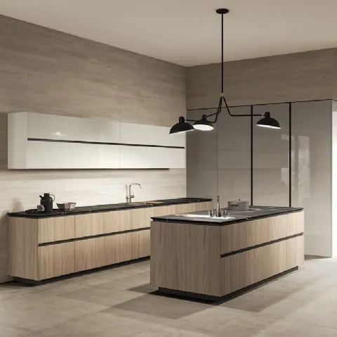 Cucina Design in legno e laccato lucido Sistema 22-2 Ambiente 09 di Alta Cucine