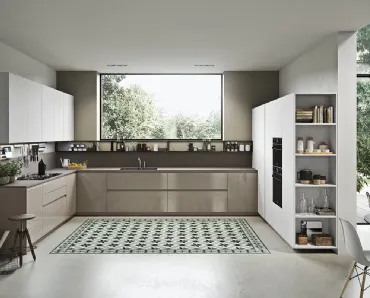 Cucina Design in technik glass Sistema 22 Ambiente 02 di Alta Cucine