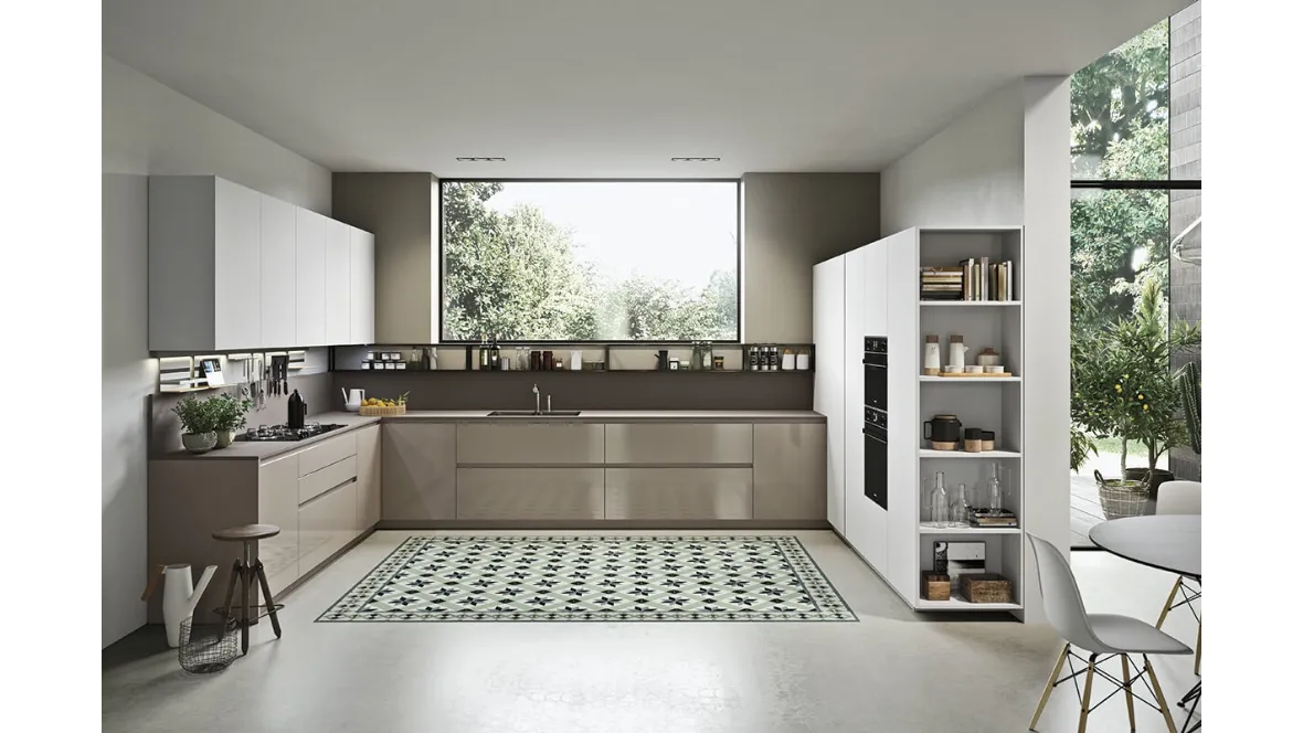 Cucina Design in technik glass Sistema 22 Ambiente 02 di Alta Cucine