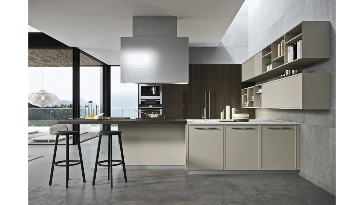 Cucina Design in rovere laccato Sistema 22 Ambiente 08 di Alta Cucine