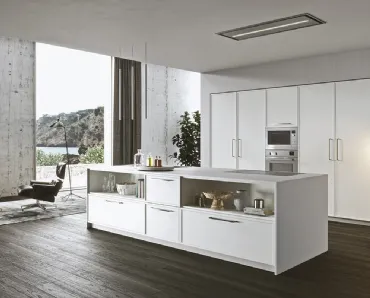 Cucina Design in laccato opaco bianco Sistema 22 Ambiente 09 di Alta Cucine