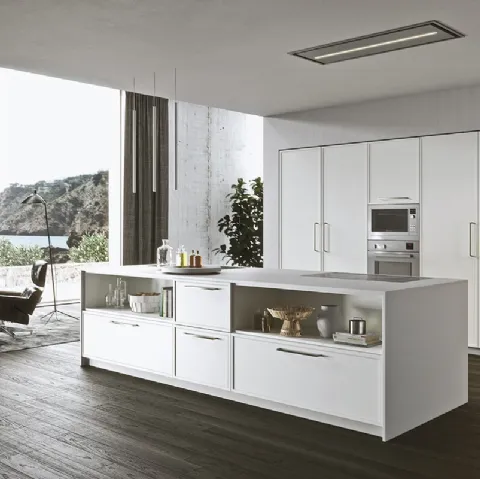 Cucina Design in laccato opaco bianco Sistema 22 Ambiente 09 di Alta Cucine