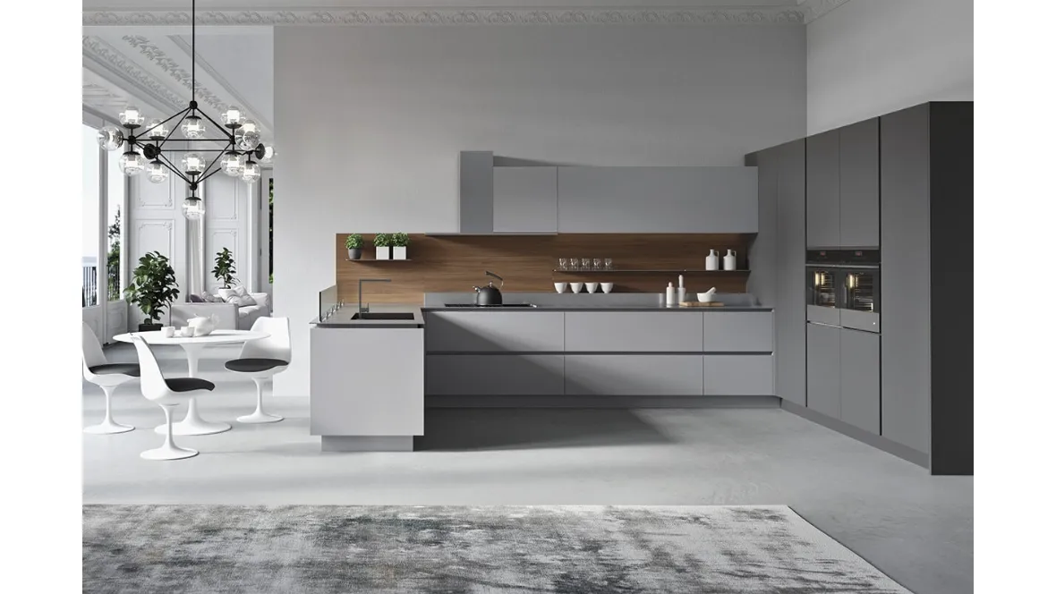 Cucina Design in laccato opaco Sistema 22 Ambiente 11 di Alta Cucine