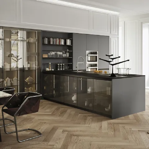 Cucina Design con vetrinette Sistema 22 Ambiente 13 di Alta Cucine