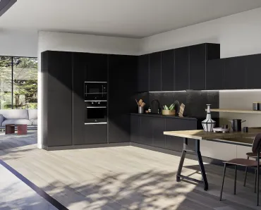 Cucina Moderna angolare con penisola Easy 004 di Ar-due