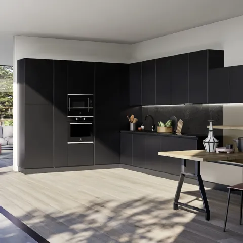 Cucina Moderna angolare con penisola Easy 004 di Ar-due