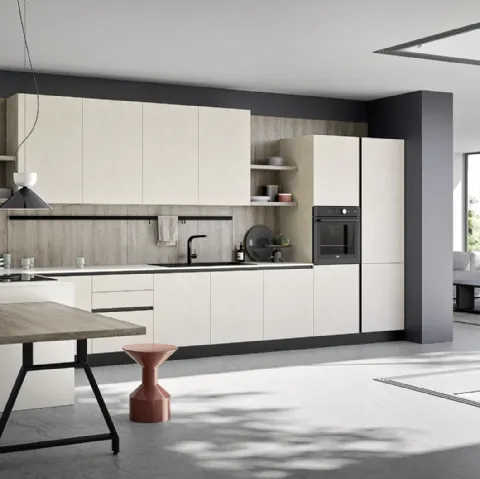 Cucina Moderna con penisola Easy 018 di Ar-due