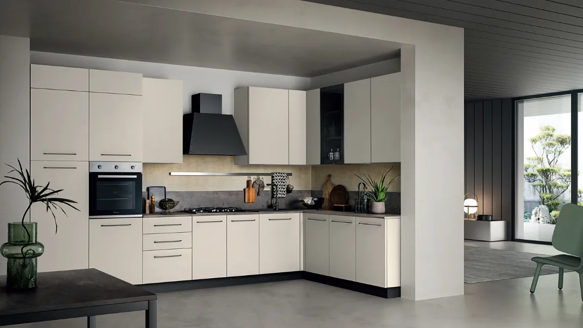 Cucina Moderna ad angolo in Pet Easy 005 di Ar-due