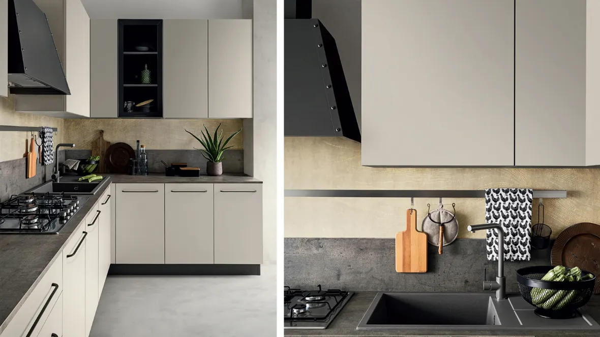 Cucina Moderna ad angolo in Pet Easy 005 di Ar-due