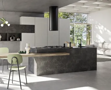 Cucina Moderna con isola Easy 009 di Ar-due