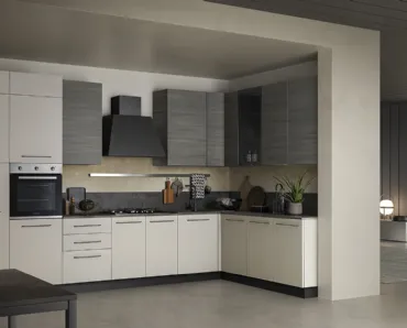 Cucina Moderna ad angolo in Pet Easy 031 di Ar-due