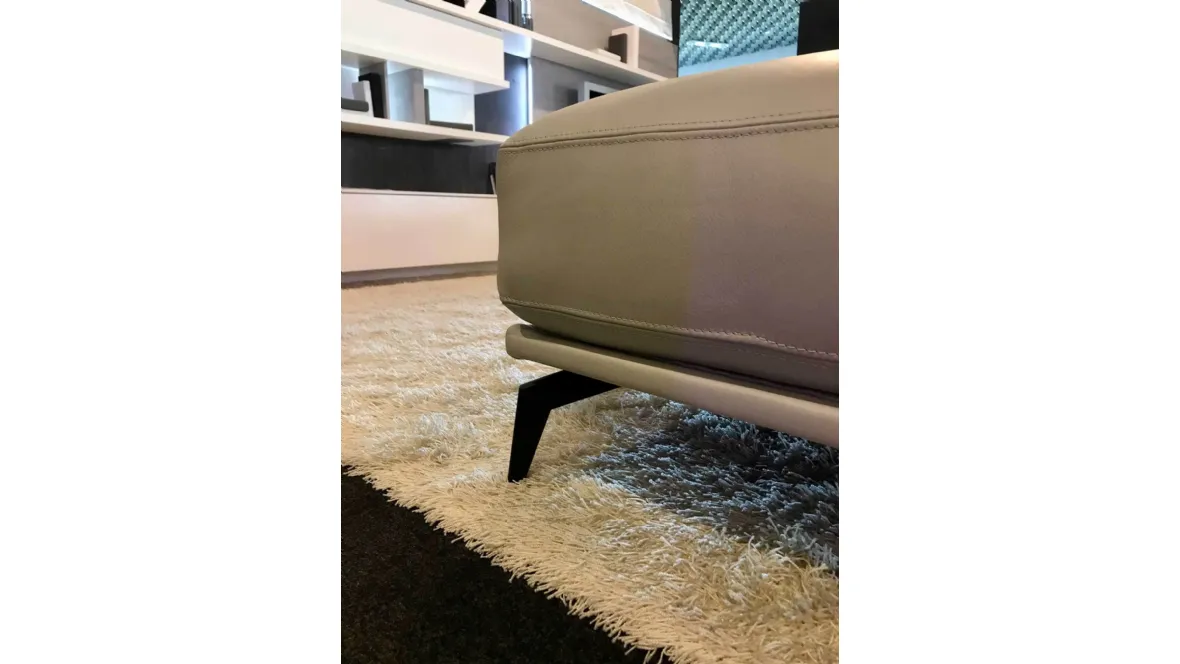 Divano in pelle ad angolo