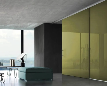 Porta per interni Tao Sospesa in Laccato di Doal