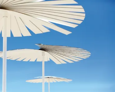 Ombrellone Ensombra Folding parasol in metallo di Gandia Blasco