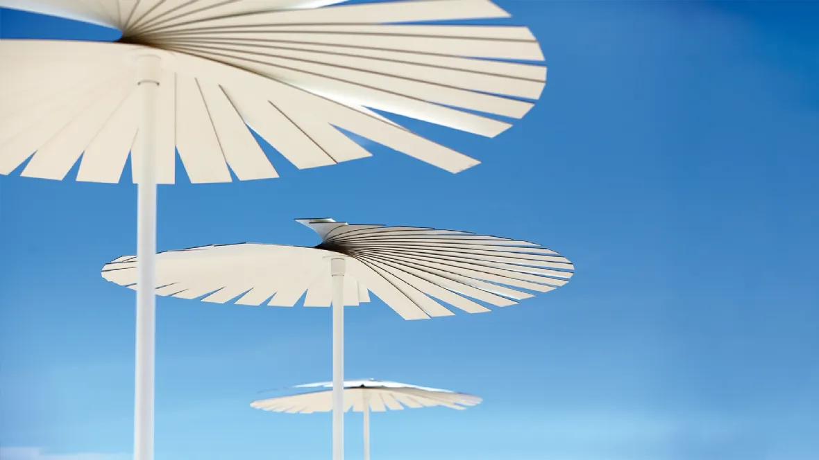 Ombrellone Ensombra Folding parasol in metallo di Gandia Blasco