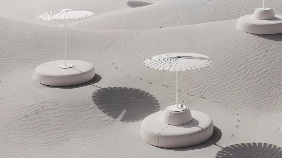 Ombrellone Ensombra Folding parasol di Gandia Blasco
